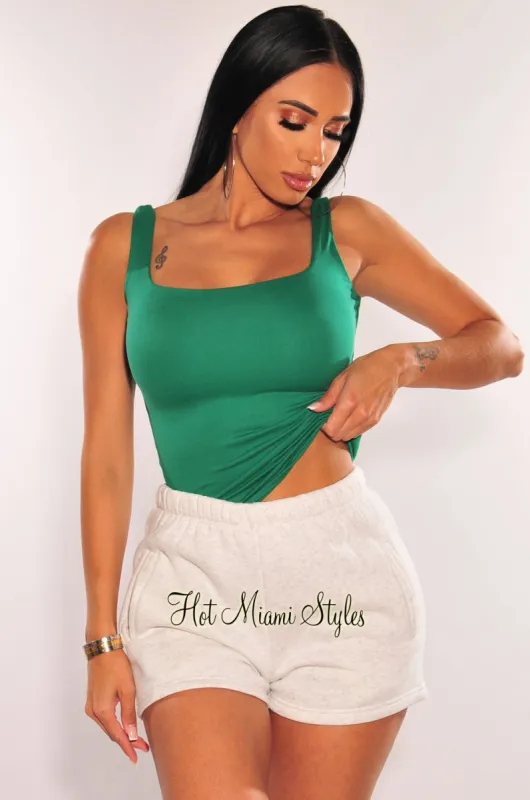 Emerald Square Neck Top made by Hot Miami Styles