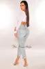 Denim Vintage Wash High Waist Ankle Jeans sold by Hot Miami Styles