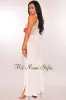 White Crochet Double Slit Cover Up Maxi Dress sold by Hot Miami Styles
