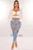 White O-Ring Cut Out Long Sleeve Wrap Around Crop Top sold by Hot Miami Styles
