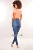 Peach Gold Chain Ribbed Lace Up Cut Out Crop Top sold by Hot Miami Styles