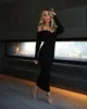 Black Ribbed Knit Long Sleeves Dress sold by Hot Miami Styles