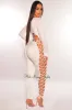 White Long Sleeve Lace Up Back Jumpsuit sold by Hot Miami Styles