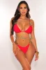 Red Gold Chain Scrunch Butt Bikini sold by Hot Miami Styles