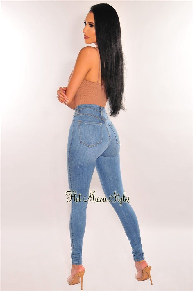 Mocha Ribbed Sweetheart Spaghetti Straps Bodysuit sold by Hot Miami Styles product image thumbnail 4