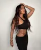 Black Sleeveless Gold Chain Cut Out Midi Dress sold by Hot Miami Styles