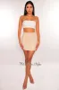 Cream Faux Leather Mini Skirt sold by Hot Miami Styles
