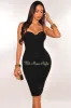 Black Mesh Spaghetti Straps Padded Ruched Dress sold by Hot Miami Styles