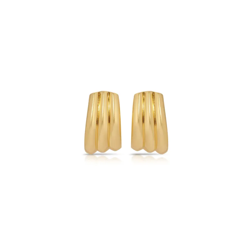 Gold Kerchief Hoops sold by House of Harlow 1960