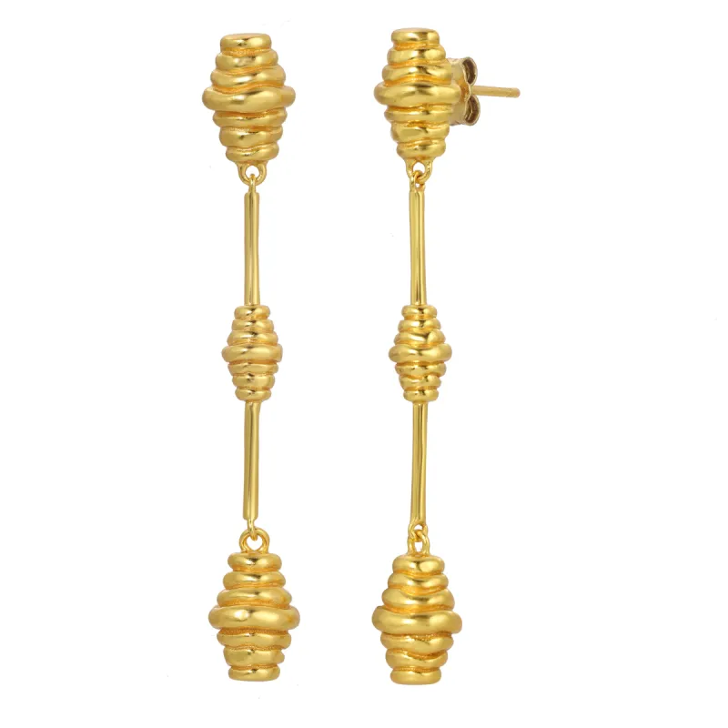 Honeycomb Drop Earrings sold by House of Harlow 1960