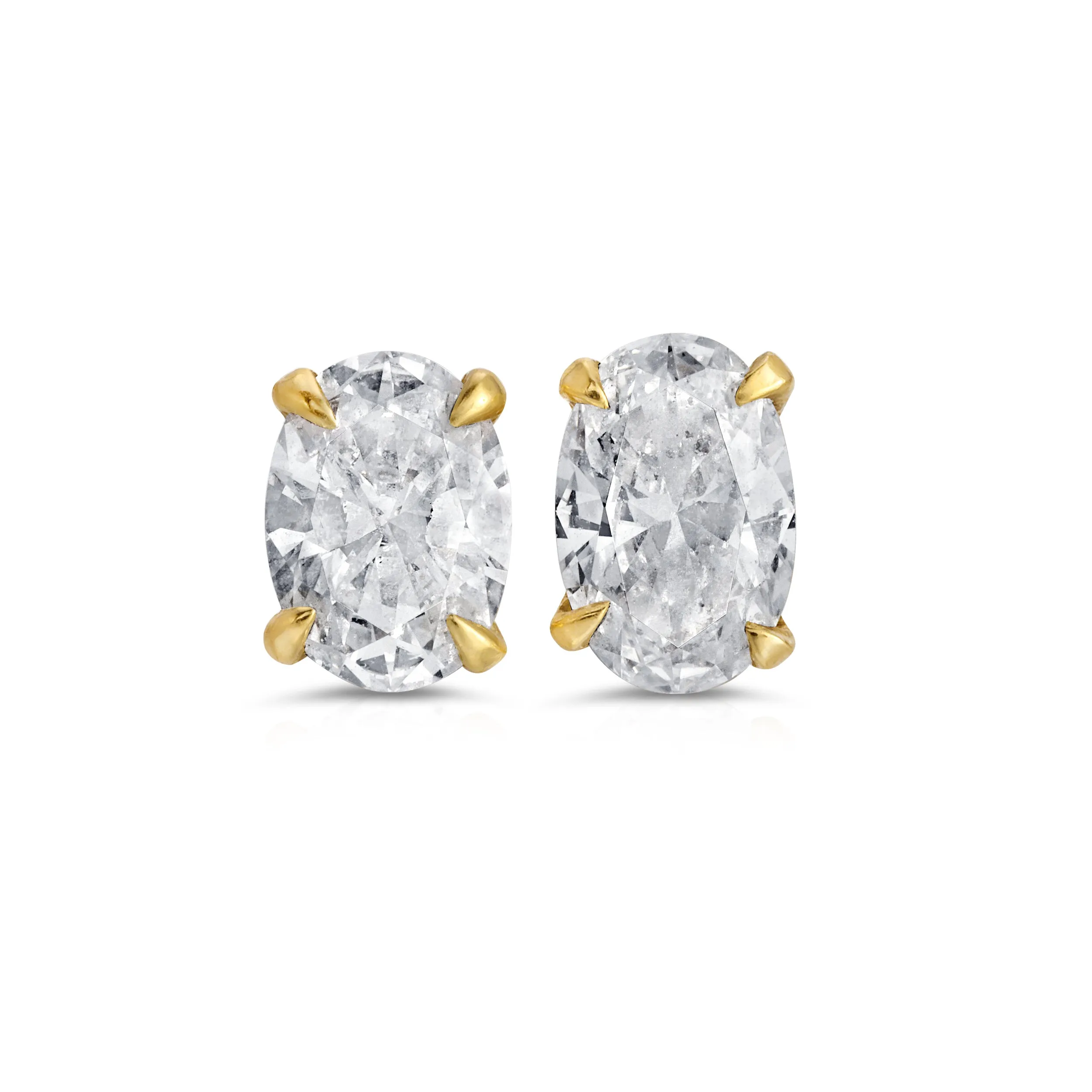 Small Oval Diamond Studs sold by House of Harlow 1960