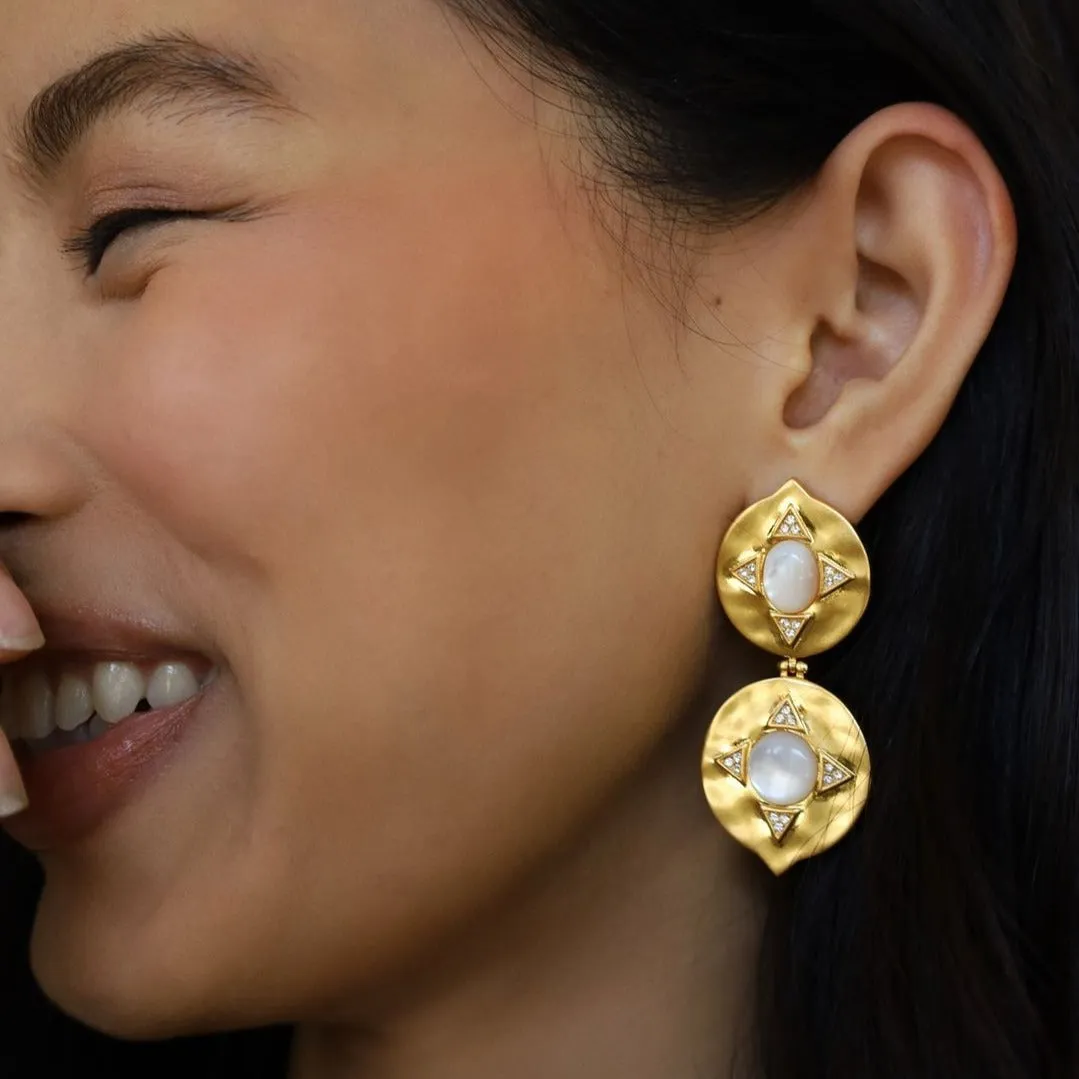 Pearl Coin Earrings sold by House of Harlow 1960 product image thumbnail 4