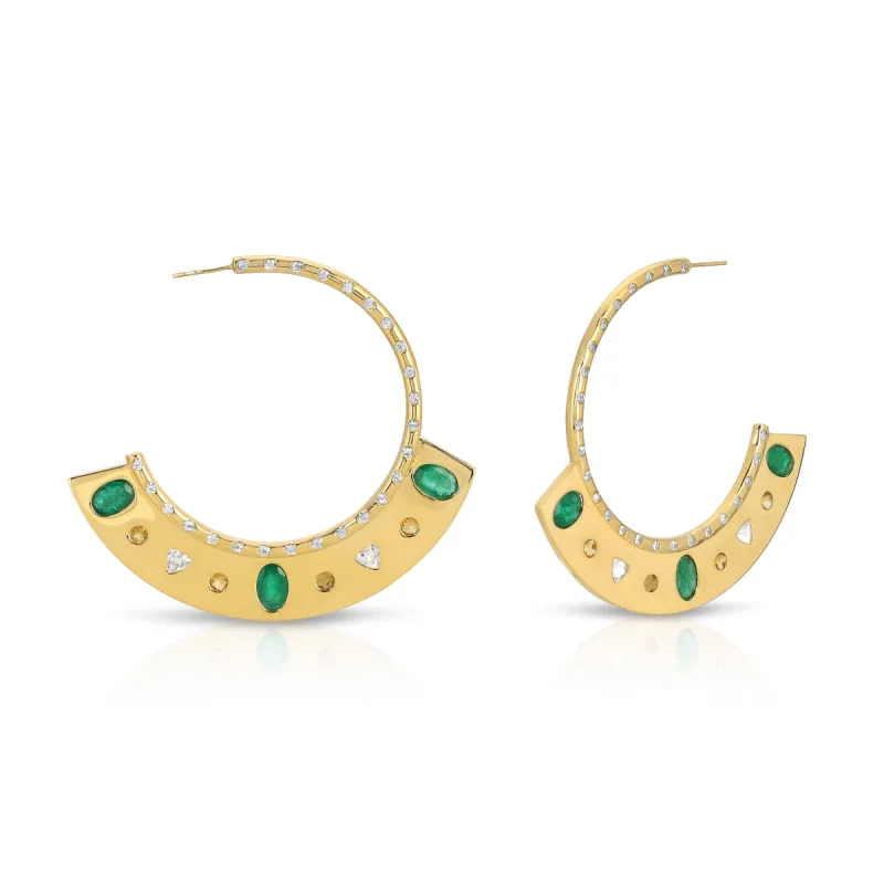 Bespoke Adorned Hoops sold by House of Harlow 1960