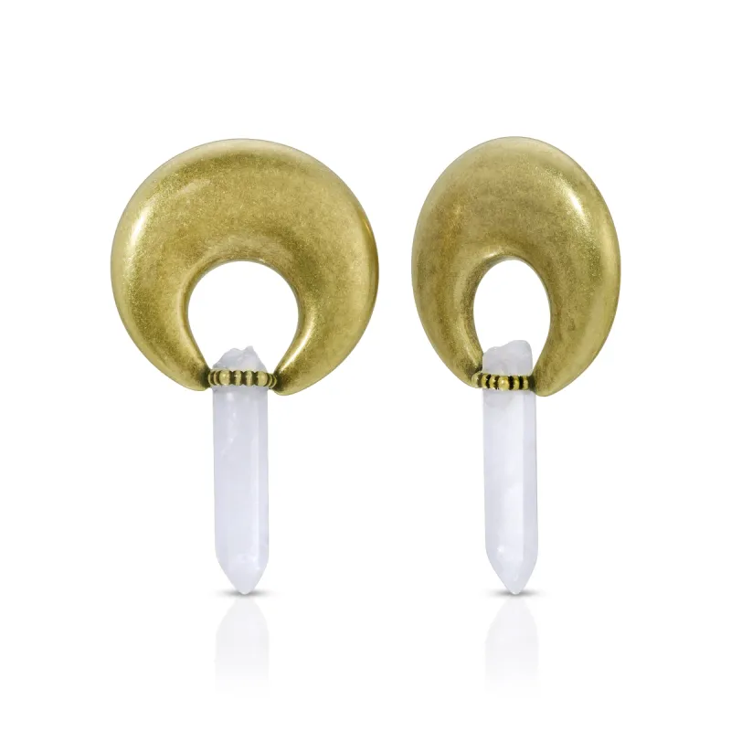 Quartz Horn Earrings sold by House of Harlow 1960