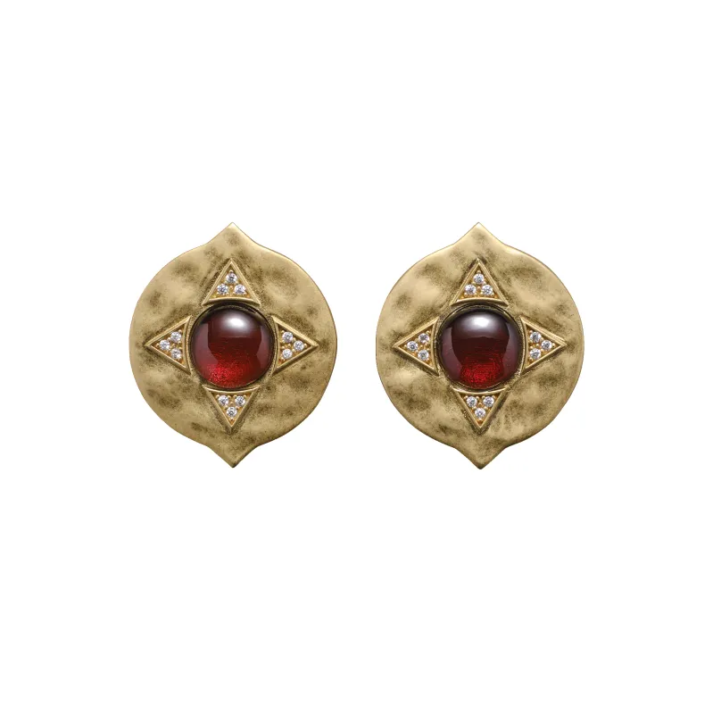 The Coin Single Garnet Earrings x McMullen sold by House of Harlow 1960