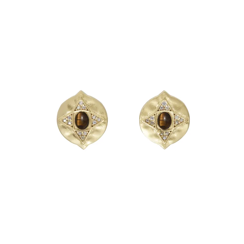 Hathor Stud Earrings sold by House of Harlow 1960