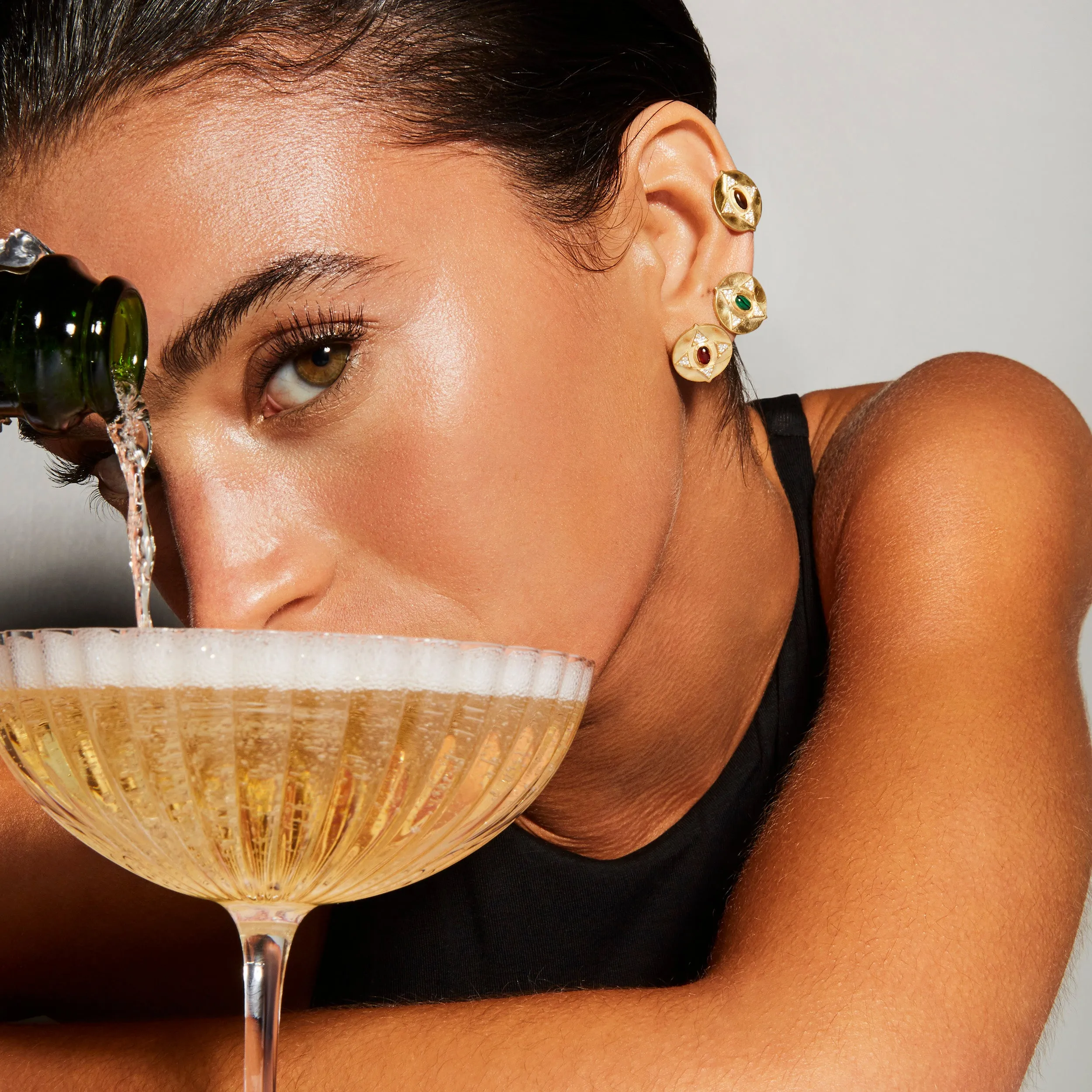 Hathor Stud Earrings sold by House of Harlow 1960 product image thumbnail 2