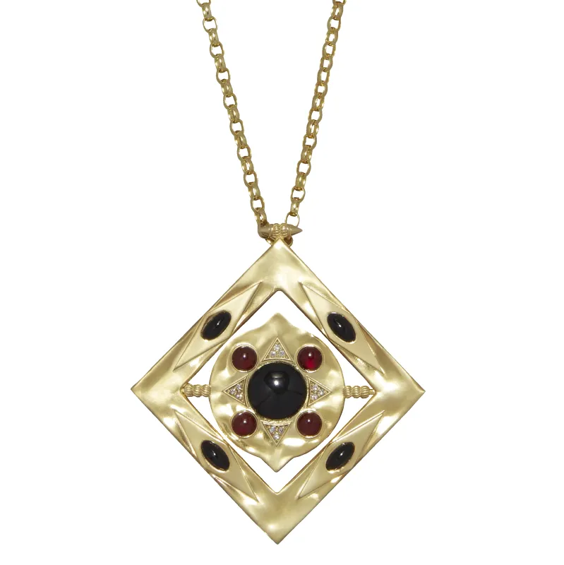 Hathor Spinning Pendant Necklace sold by House of Harlow 1960