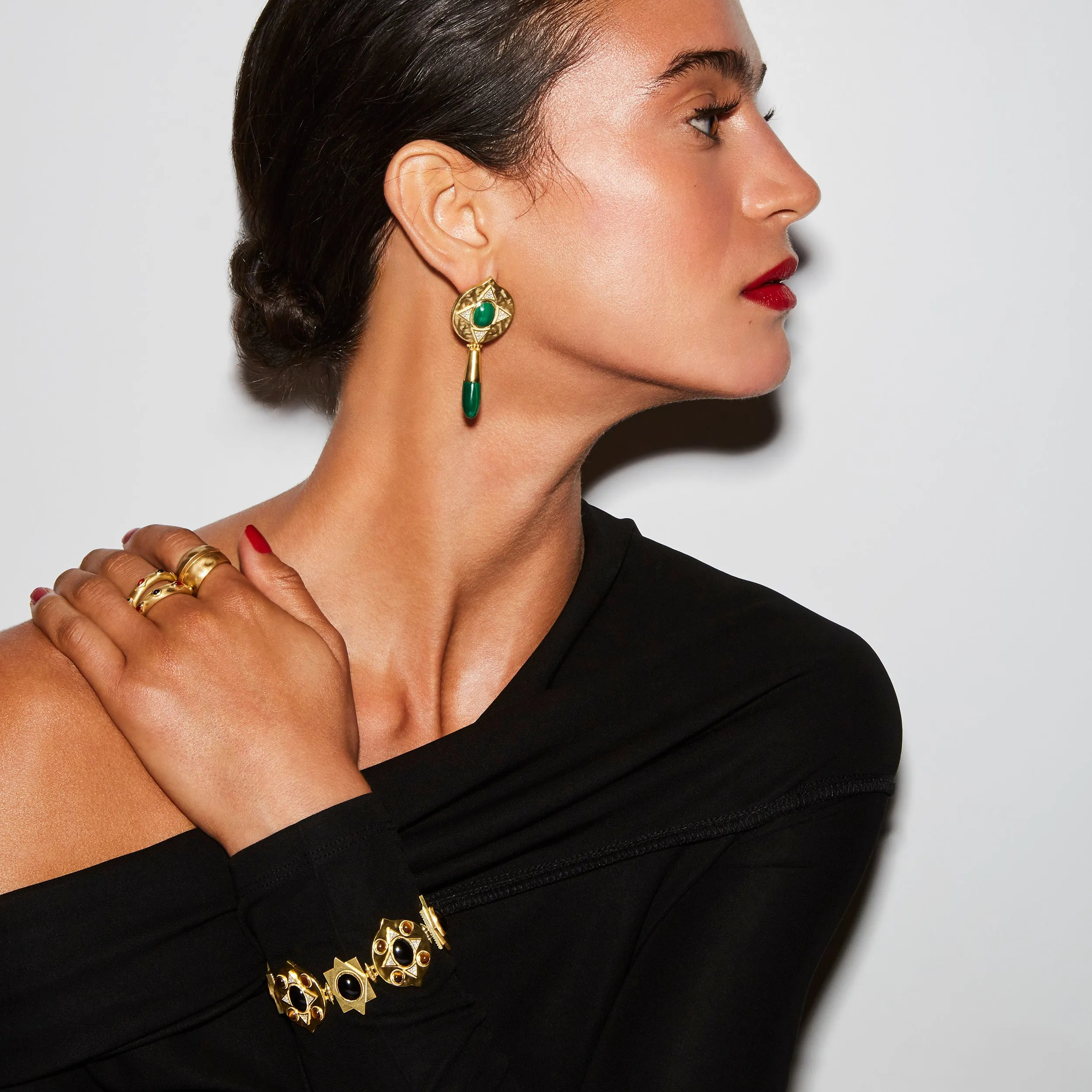 Hathor Hinged Bracelet sold by House of Harlow 1960 product image thumbnail 5