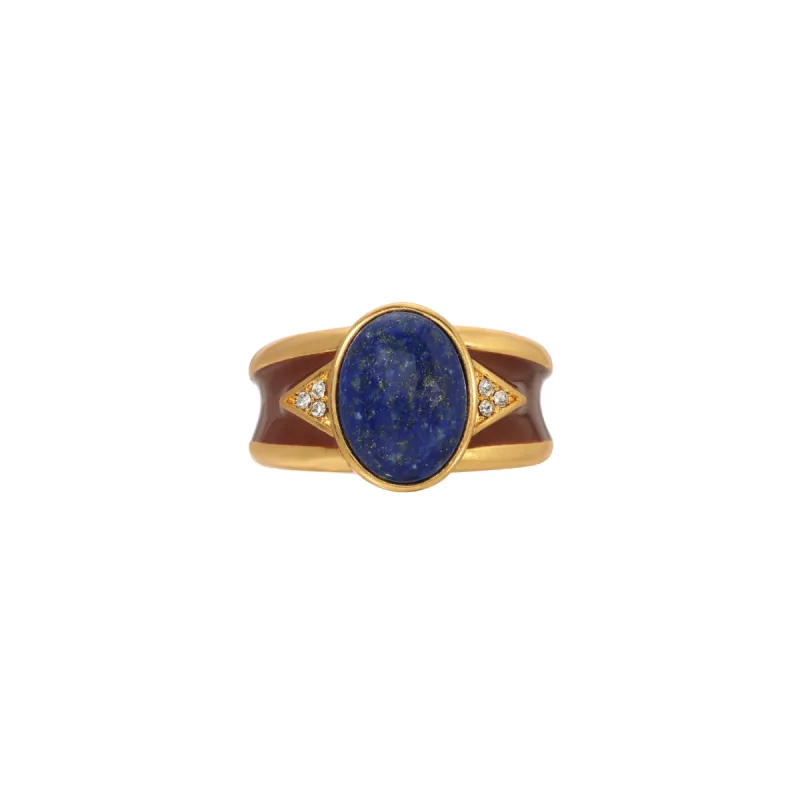 Lapis Madera Ring sold by House of Harlow 1960