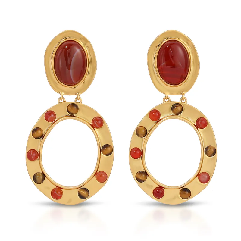 Elyse Doorknocker Earrings sold by House of Harlow 1960