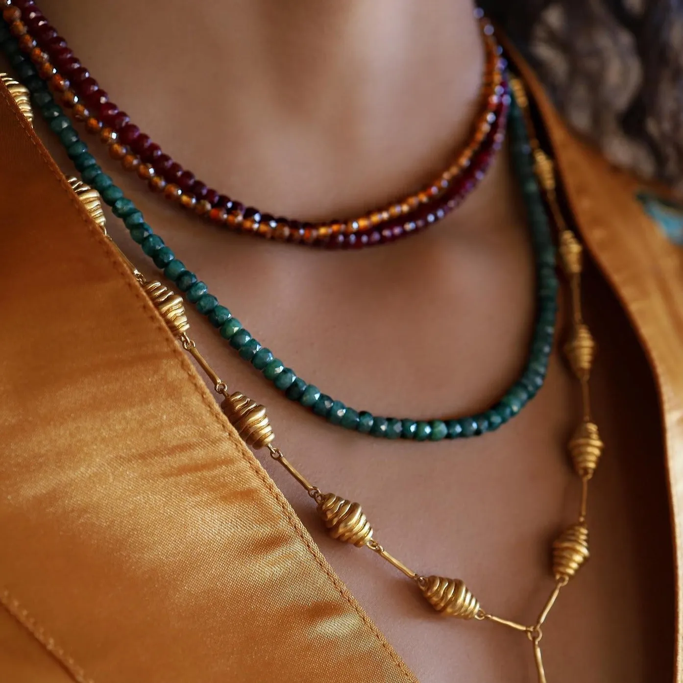 Raw Garnet Necklace sold by House of Harlow 1960 product image thumbnail 4