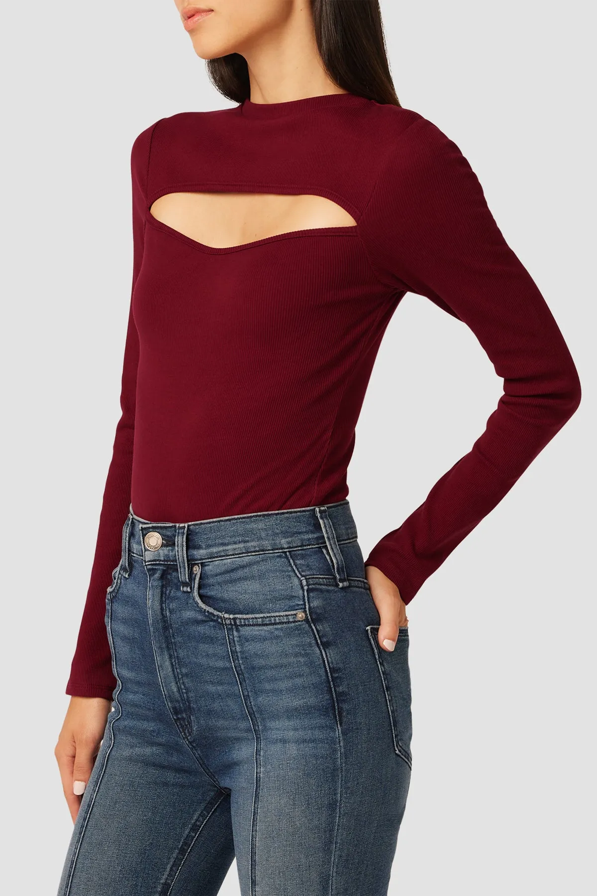 Sweetheart Cut Out Bodysuit sold by Hudson Jeans product image thumbnail 2