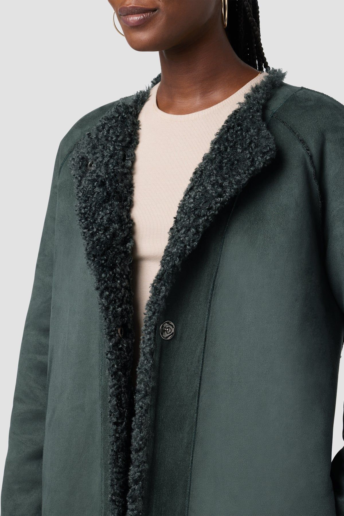 Reversible Faux Shearling Coat sold by Hudson Jeans product image thumbnail 4