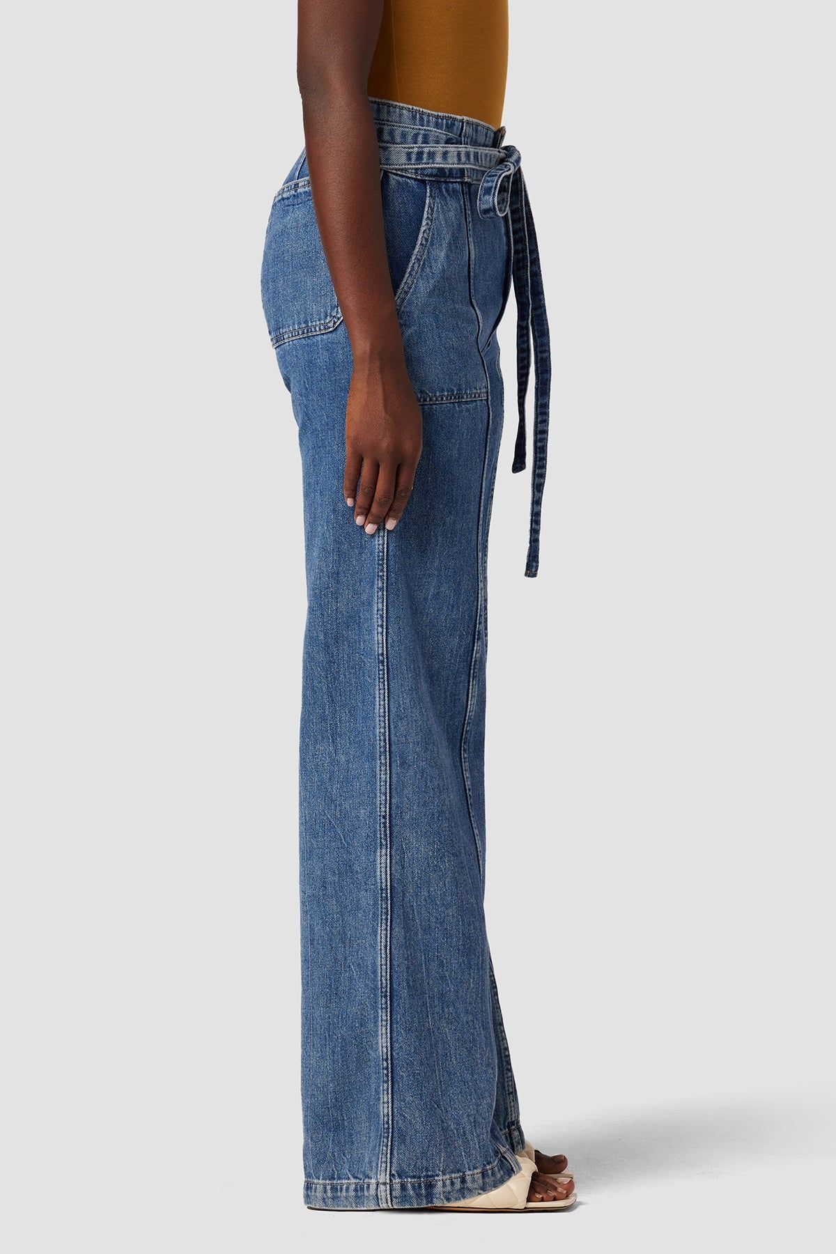 Tie Waist Wide Leg Trouser sold by Hudson Jeans product image thumbnail 2