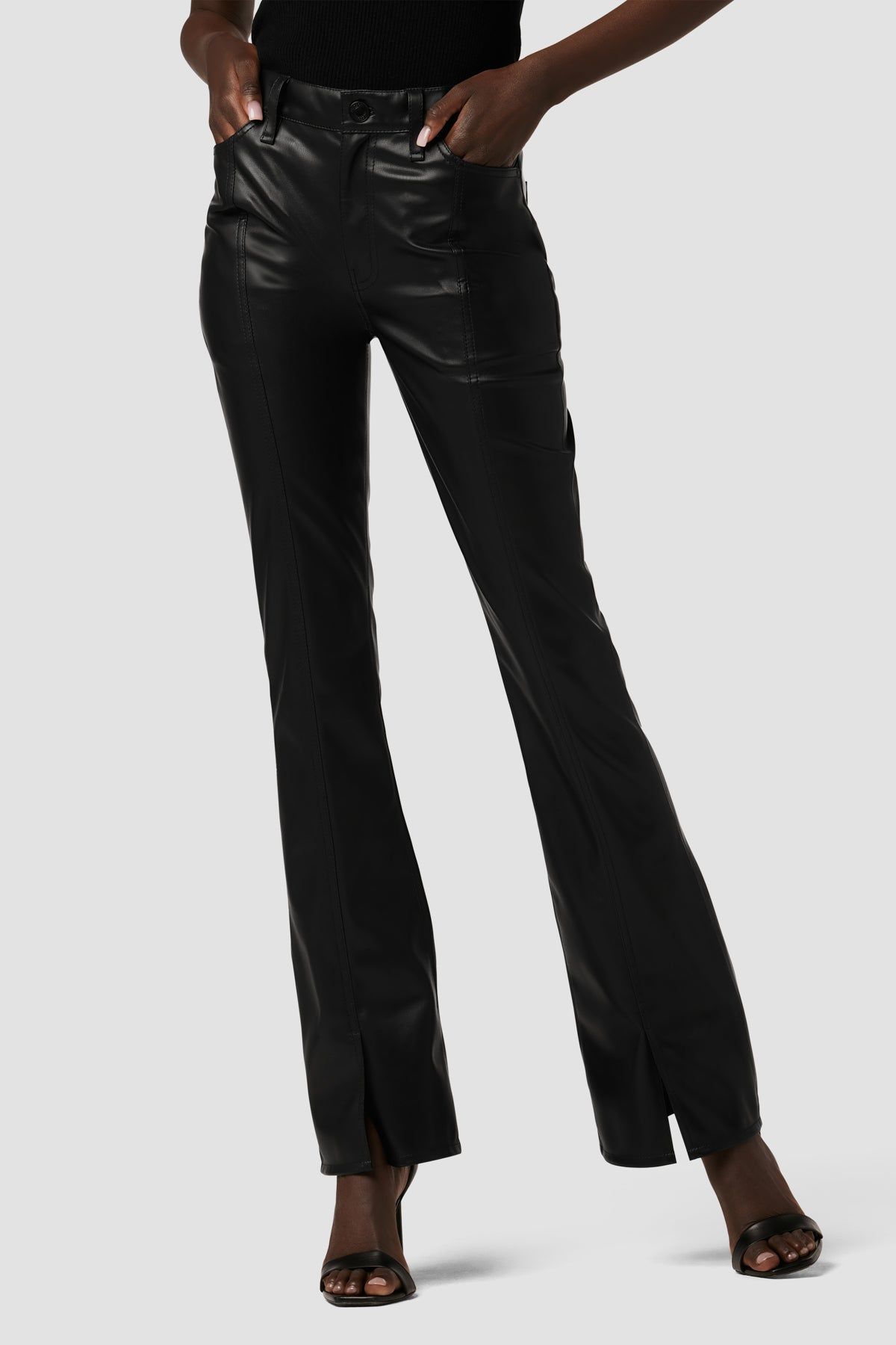 Barbara High-Rise Bootcut Petite Jean w/ Slit Hem sold by Hudson Jeans