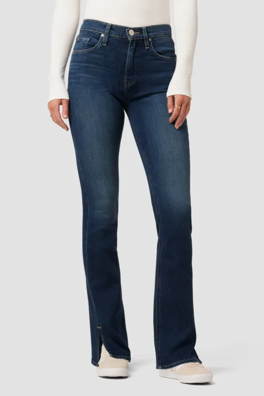 Barbara High-Rise Baby Bootcut Jean w/ Slit Hem sold by Hudson Jeans