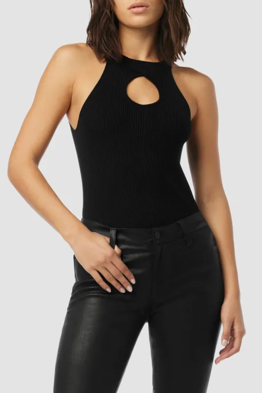 Mock Neck Keyhole Racer Tank sold by Hudson Jeans