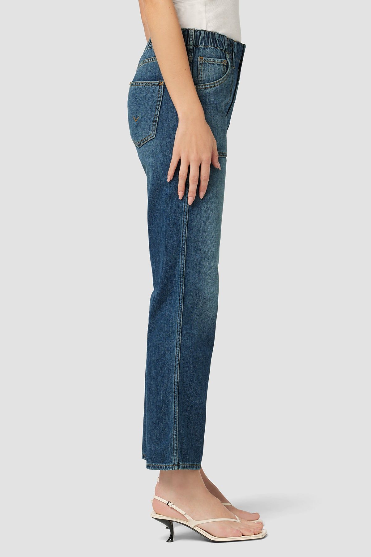 Remi High-Rise Elastic Waist Straight Ankle Jean sold by Hudson Jeans product image thumbnail 2
