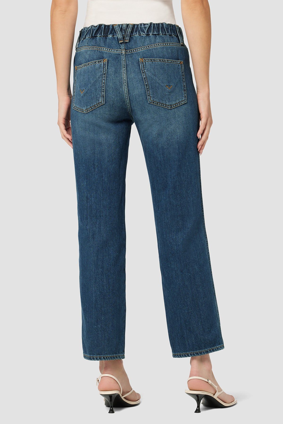 Remi High-Rise Elastic Waist Straight Ankle Jean sold by Hudson Jeans product image thumbnail 3