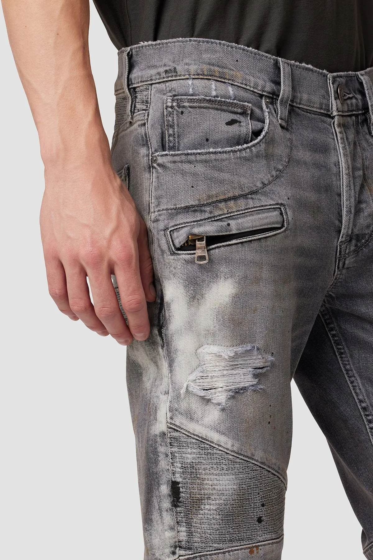 Blinder Biker V2 Skinny Jean sold by Hudson Jeans product image thumbnail 4