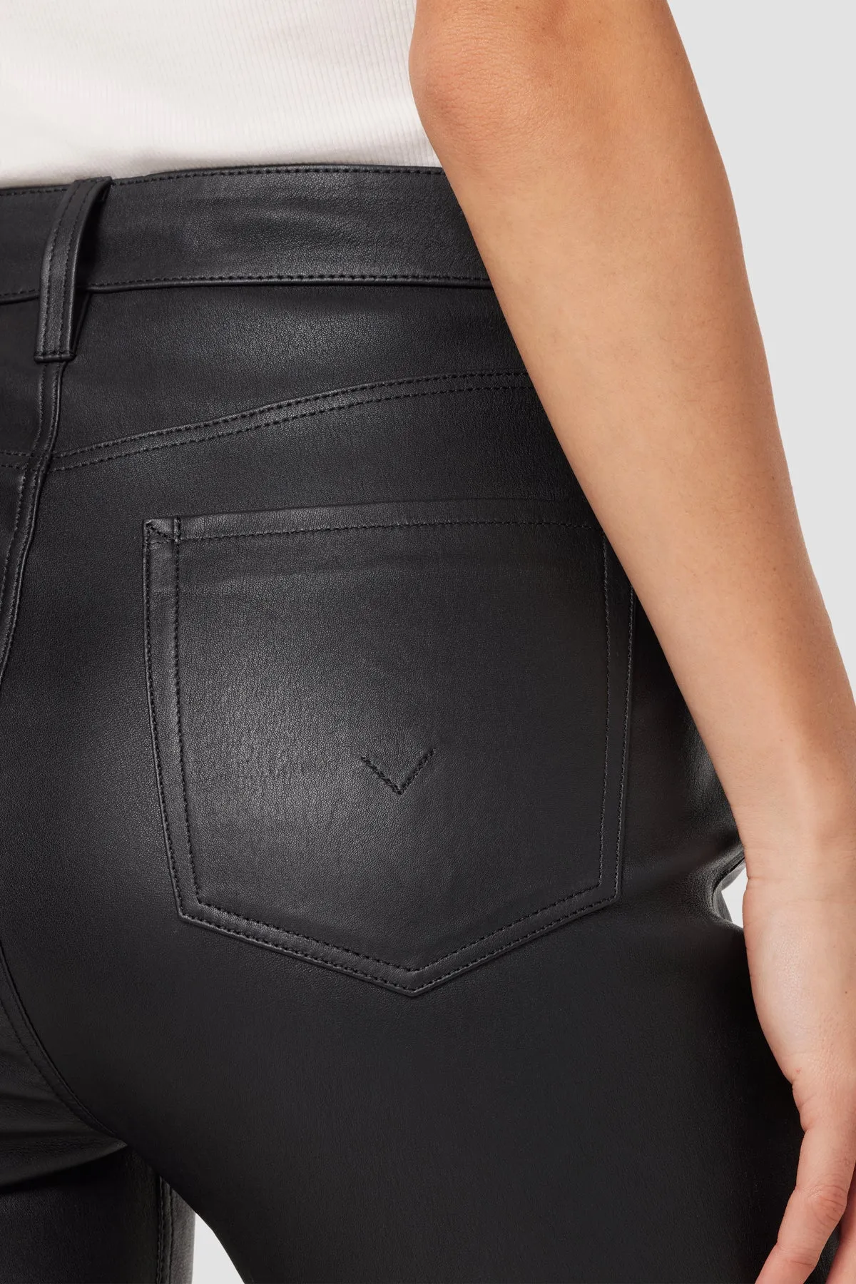 Harlow Ultra High-Rise Cigarette Leather Ankle Pant sold by Hudson Jeans product image thumbnail 5