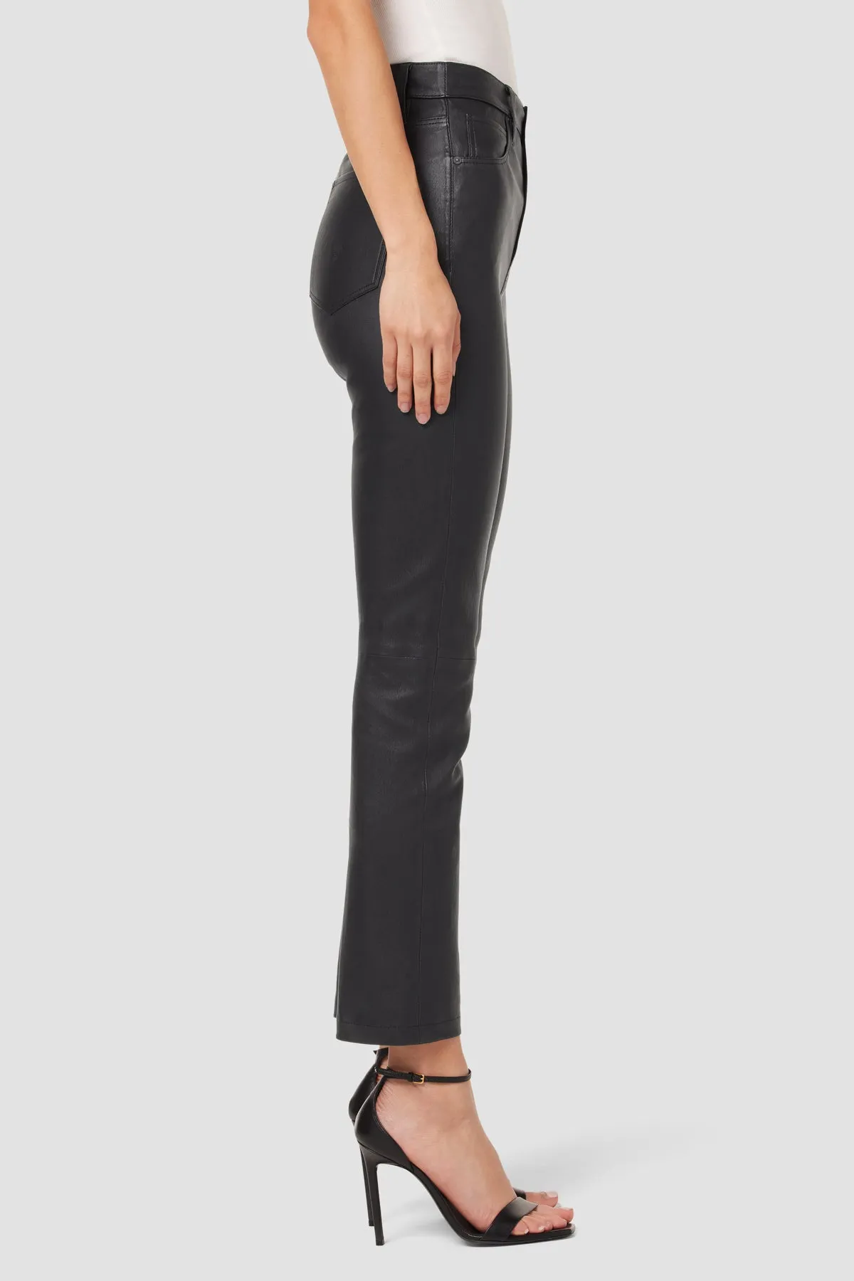 Harlow Ultra High-Rise Cigarette Leather Ankle Pant sold by Hudson Jeans product image thumbnail 2