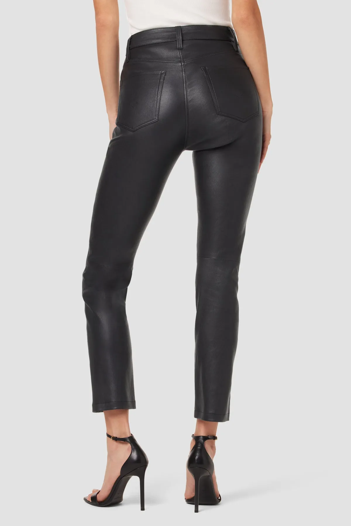 Harlow Ultra High-Rise Cigarette Leather Ankle Pant sold by Hudson Jeans product image thumbnail 3