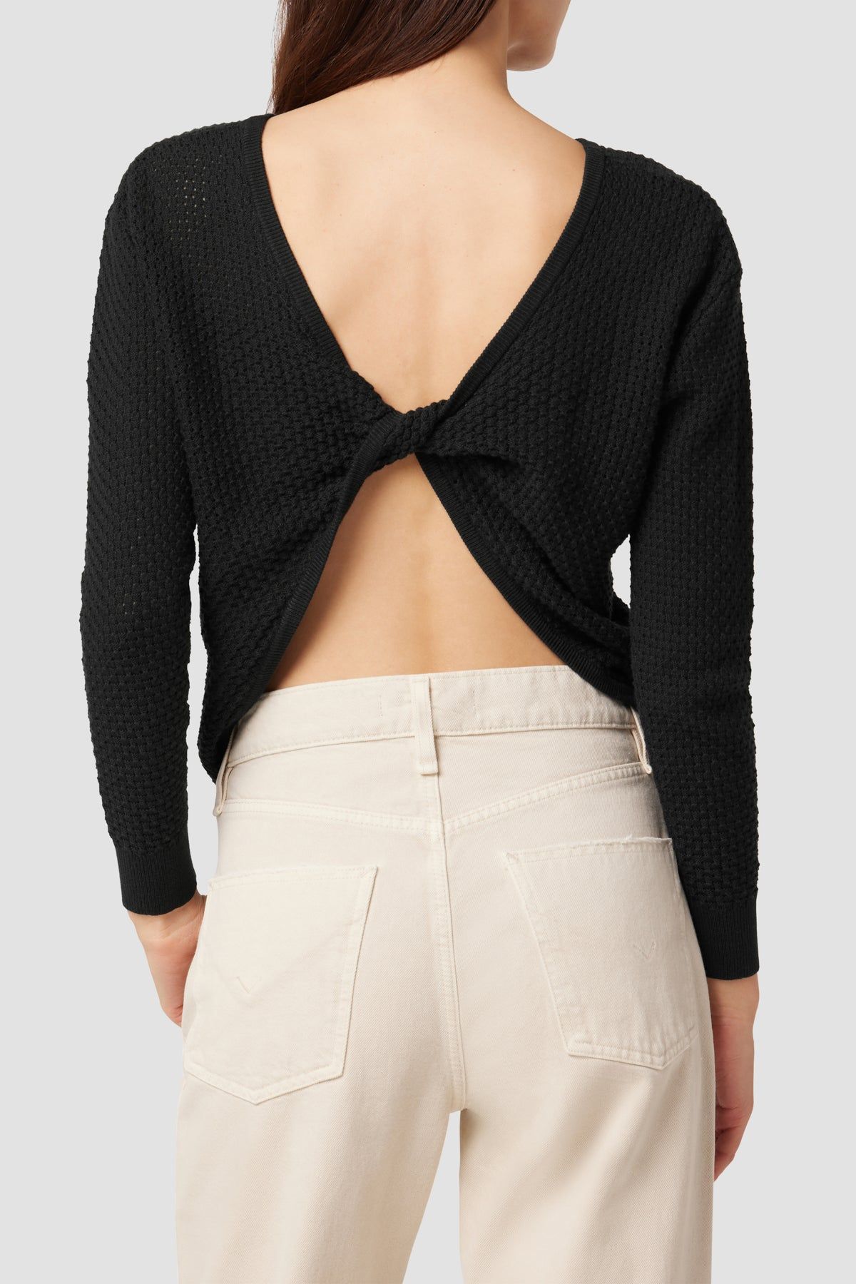 Twist Back Open Knit Sweater sold by Hudson Jeans product image thumbnail 3