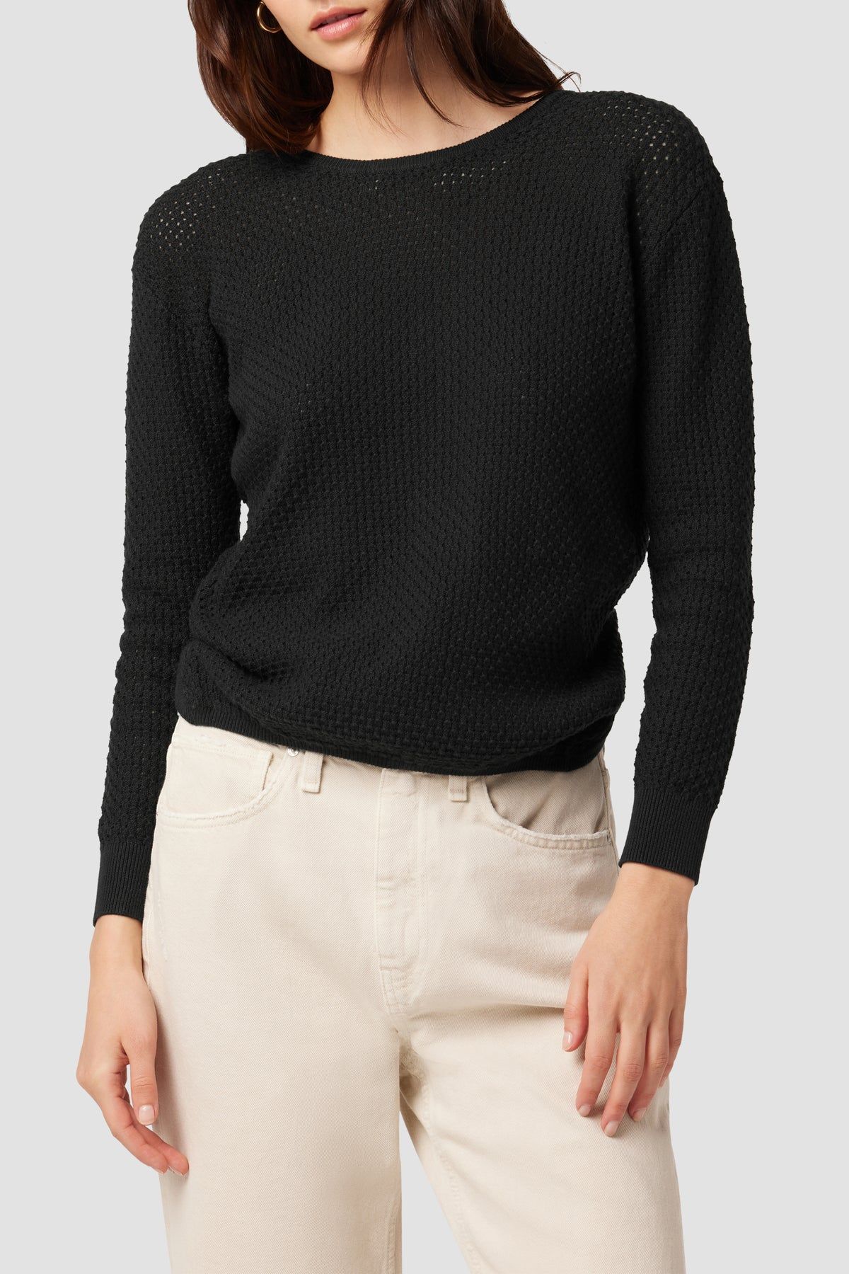 Twist Back Open Knit Sweater sold by Hudson Jeans