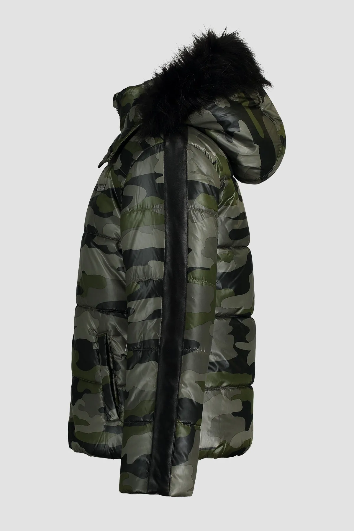 Camo Printed Puffer sold by Hudson Jeans product image thumbnail 2