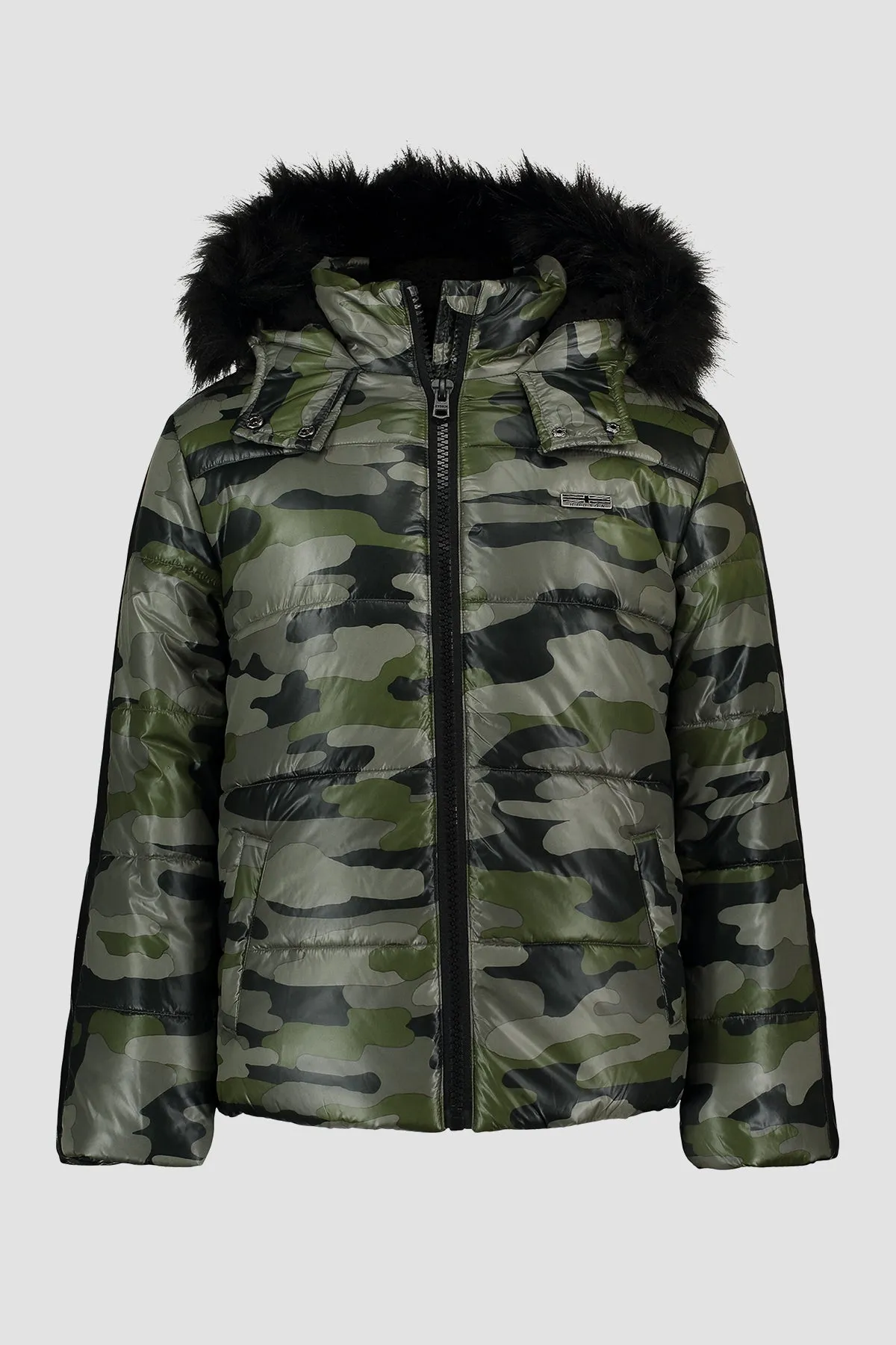Camo Printed Puffer sold by Hudson Jeans