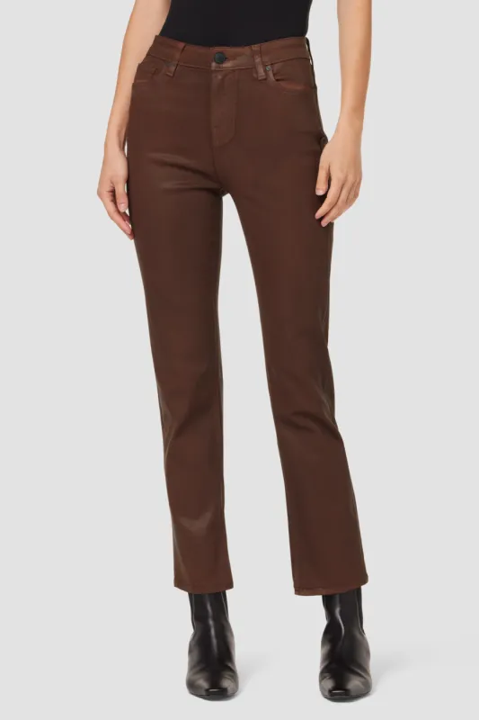 Nico Mid-Rise Straight Ankle Jean w/ Slit Hem sold by Hudson Jeans