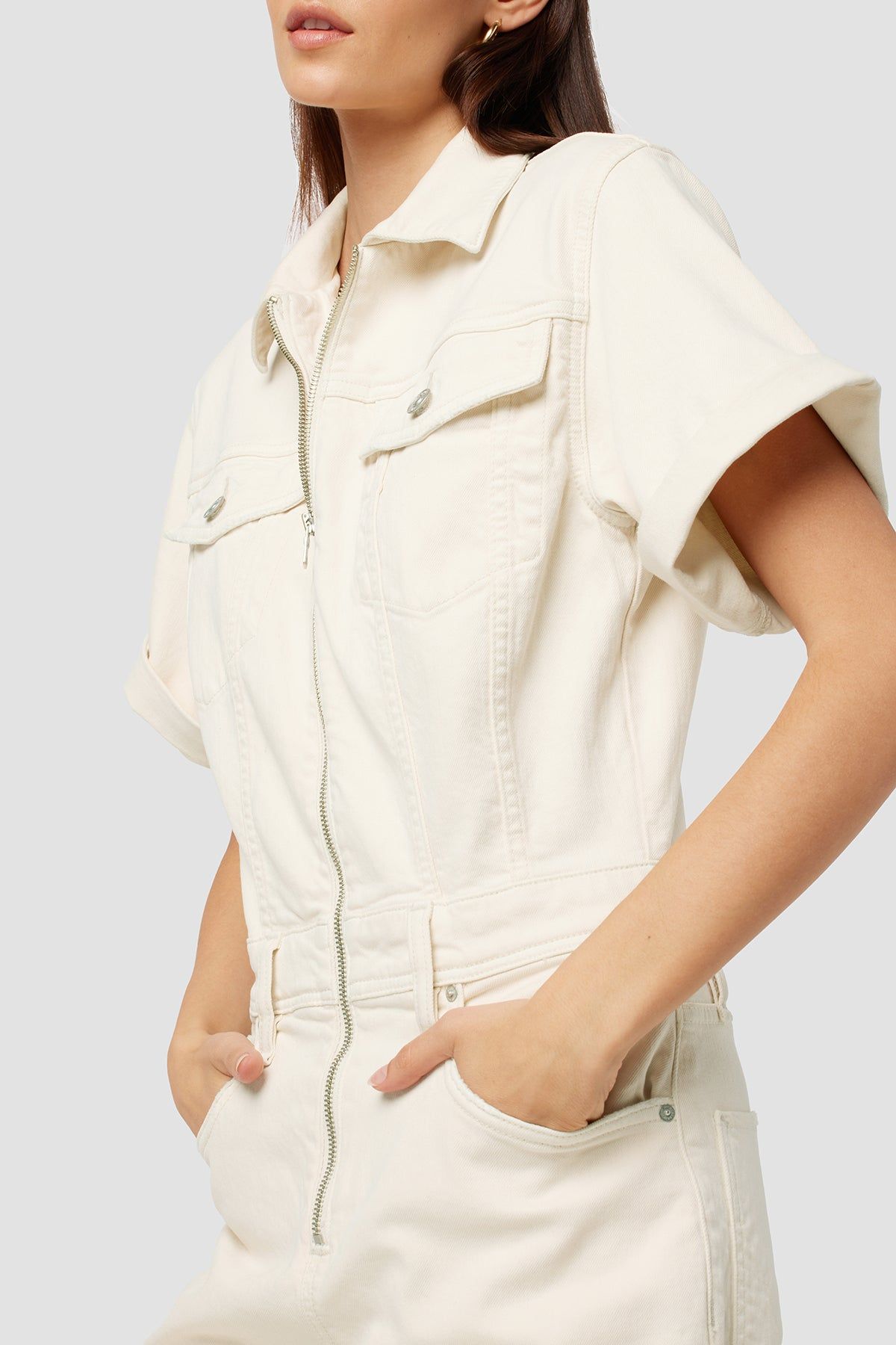 Boxy Sleeve Jumpsuit sold by Hudson Jeans product image thumbnail 4