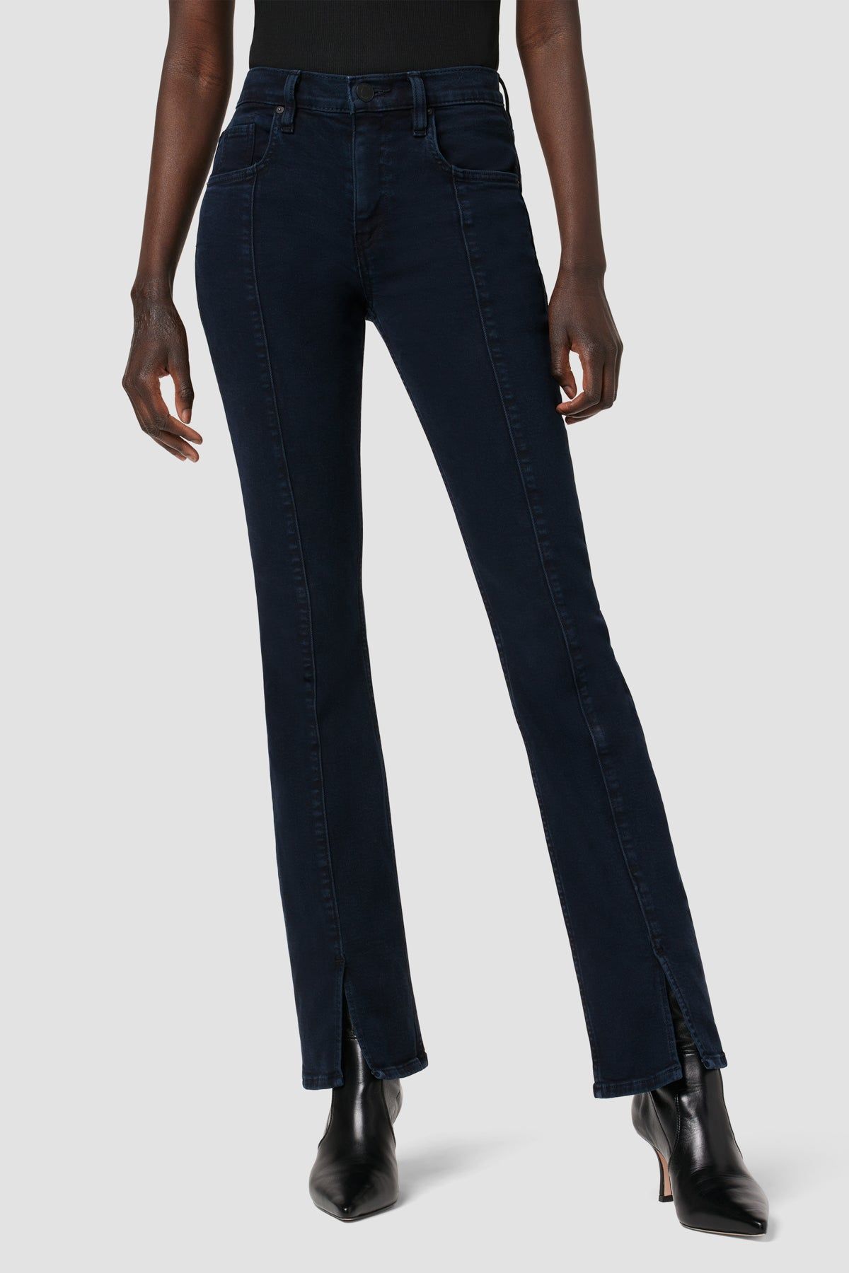 Barbara High-Rise Baby Bootcut Jean w/ Slit Hem sold by Hudson Jeans