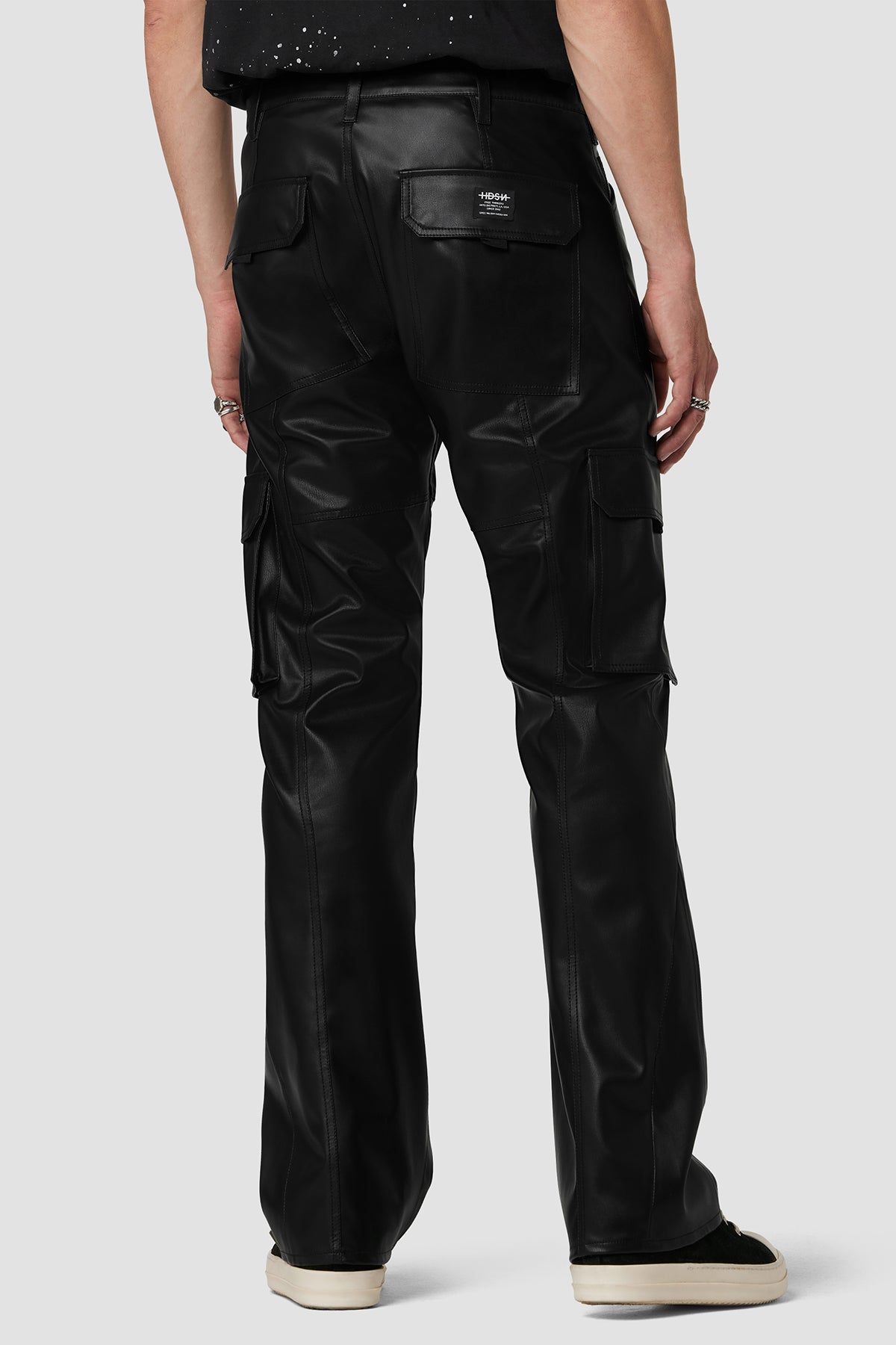 Walker Vegan Leather Cargo Kick Flare sold by Hudson Jeans product image thumbnail 3