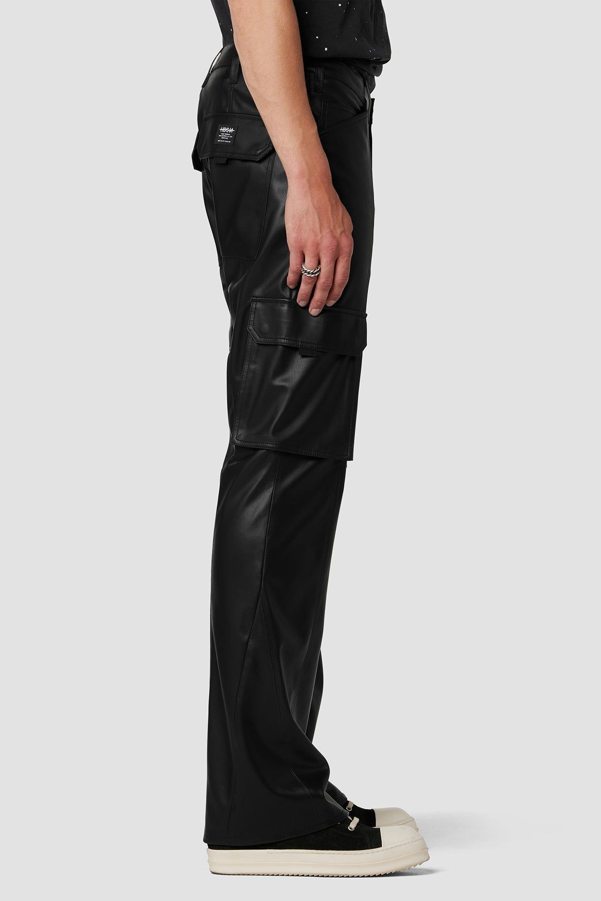 Walker Vegan Leather Cargo Kick Flare sold by Hudson Jeans product image thumbnail 2