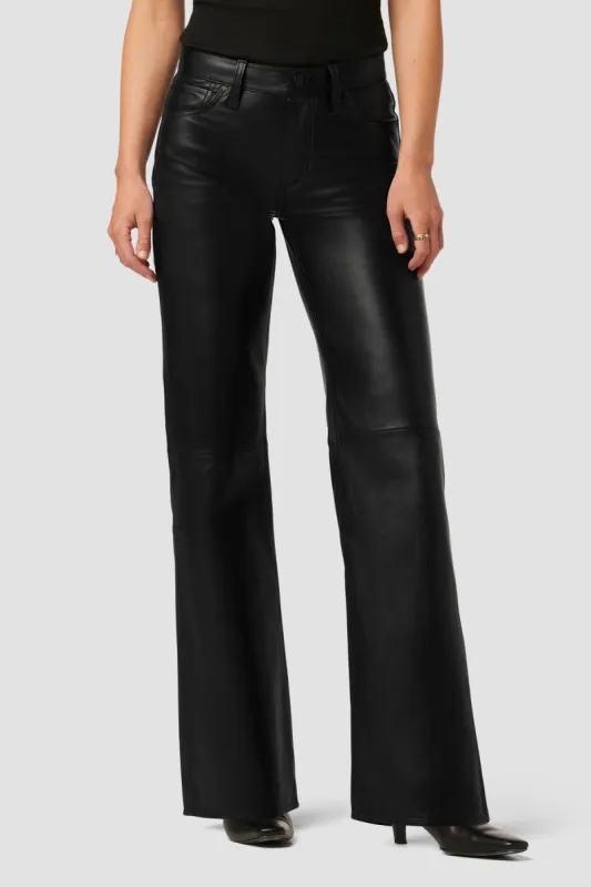 Rosie High-Rise Wide Leg Leather Pant sold by Hudson Jeans