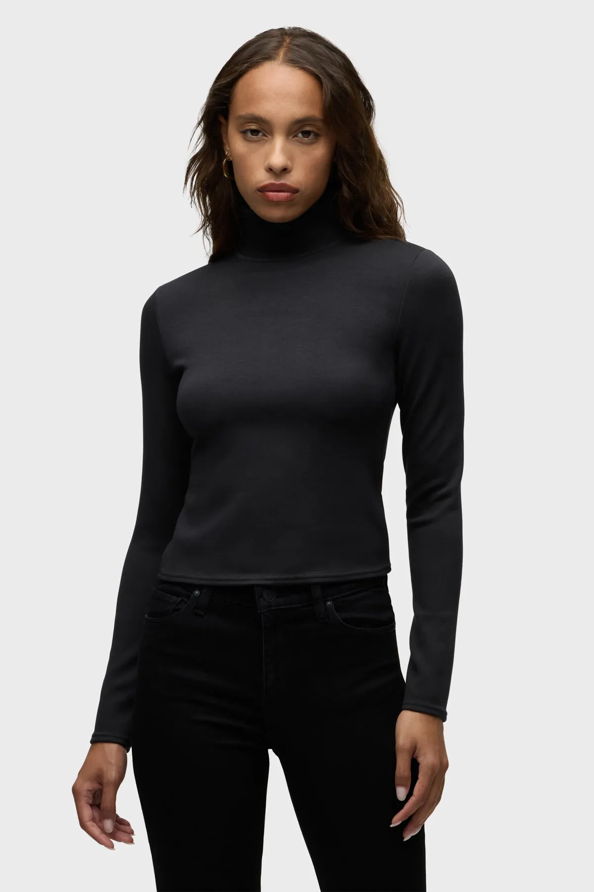 Mock Neck Long Sleeve Top sold by Hudson Jeans