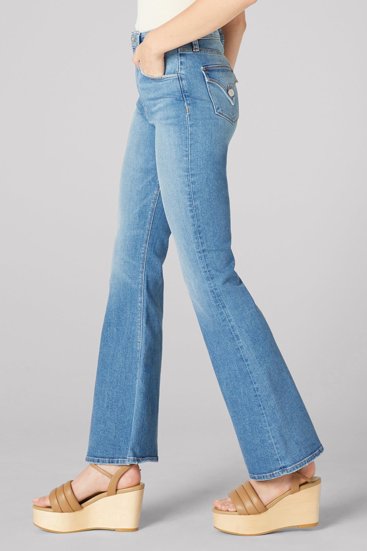 Holly High-Rise Flare Flap Jean sold by Hudson Jeans product image thumbnail 4